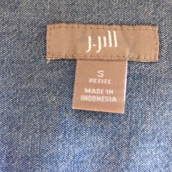 Denim look button down lightweight jacket/top SP - Picture 3 of 4